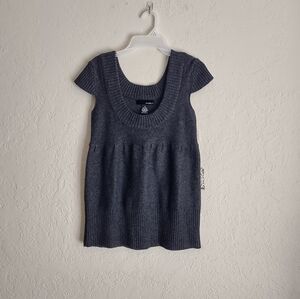 Kaisely by Anthropologie Charcoal Knit Top Size M